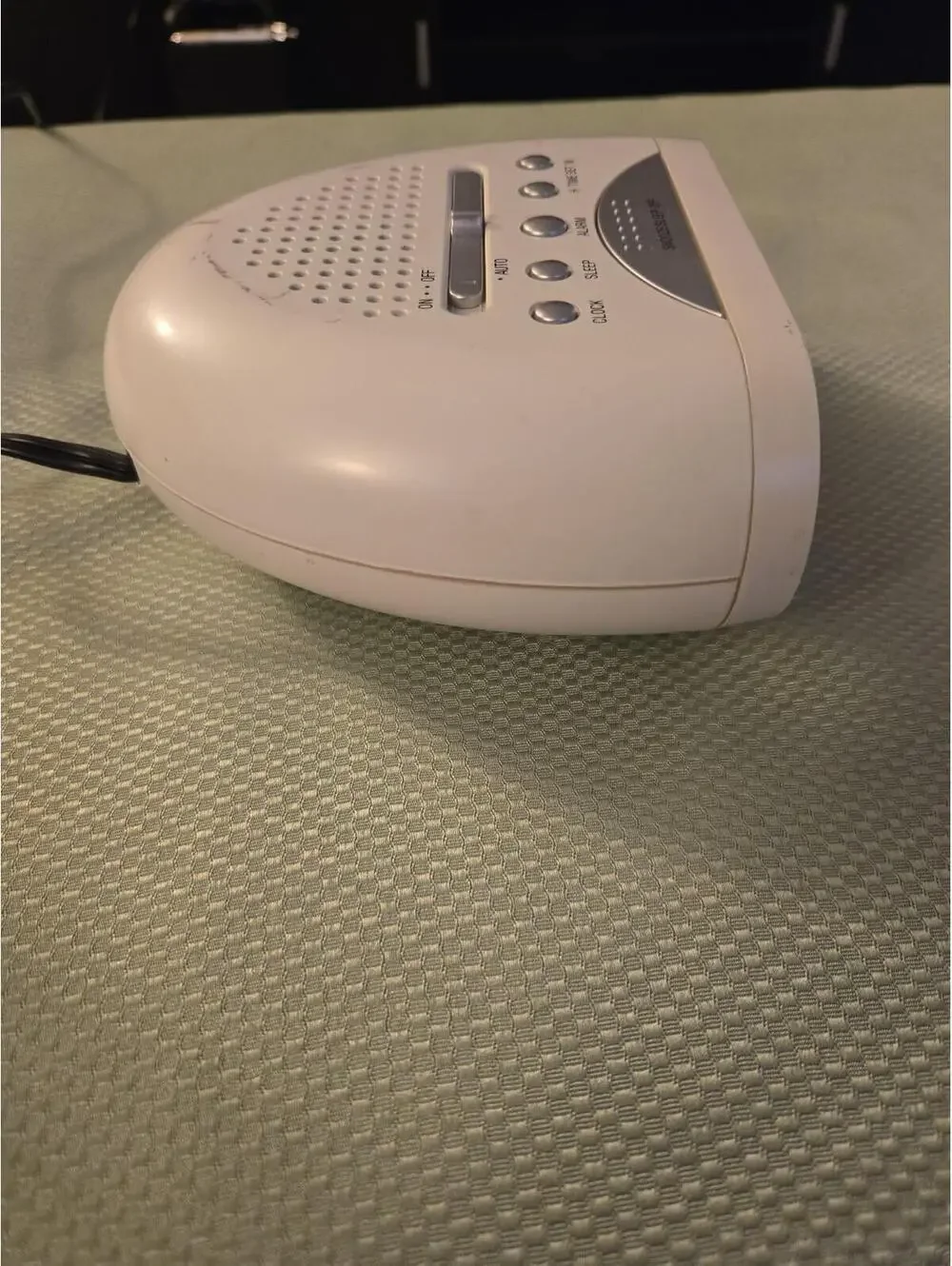 Coby CR-A48 Digital AM/FM Dual Alarm Clock Radio - White with Red LED Display
